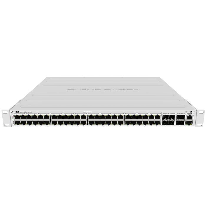 Switch Mikrotik CRS354-48P-4S+2Q+RM 48xG-LAN (svi PoE-out), 4x10G SFP+, 2x40G QSFP+ cages, RouterOS L5, 1U rackmount-11