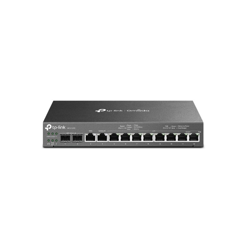 TP-Link Omada Gigabit 3in1 VPN usmjerivač (Router/PoE switch/controller), 8×G-LAN PoE-out, 802.3at/af, 110W, 2×G-WAN/LAN SFP, 1×G-WAN, 1×G-WAN/LAN-2