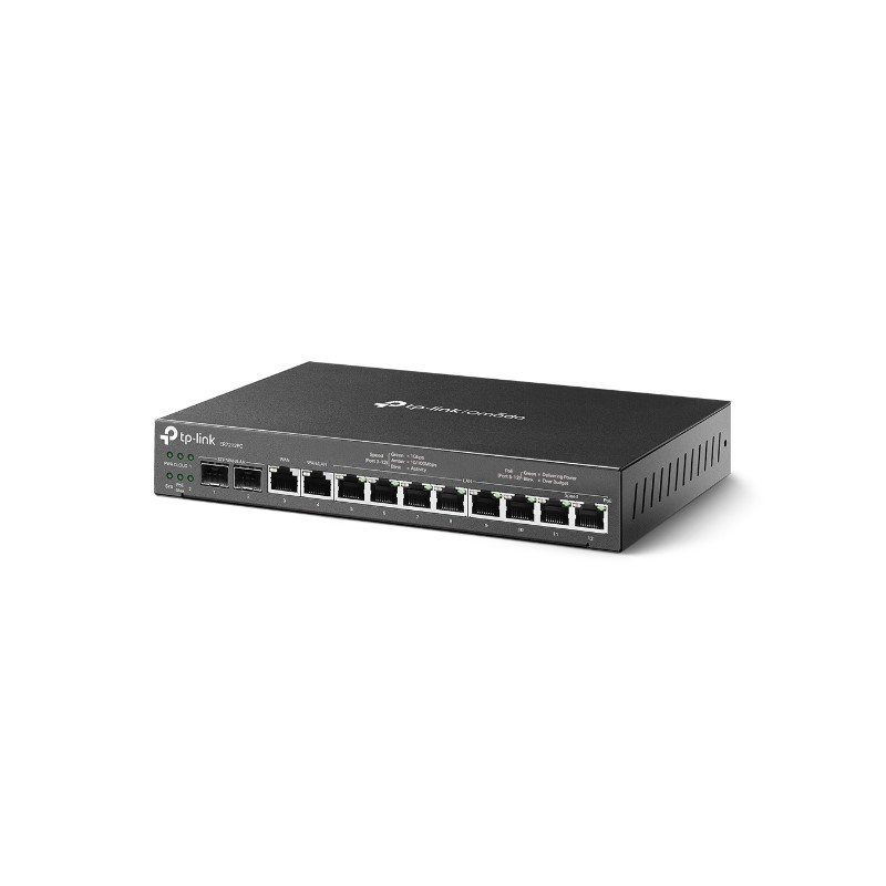 TP-Link Omada Gigabit 3in1 VPN usmjerivač (Router/PoE switch/controller), 8×G-LAN PoE-out, 802.3at/af, 110W, 2×G-WAN/LAN SFP, 1×G-WAN, 1×G-WAN/LAN-0