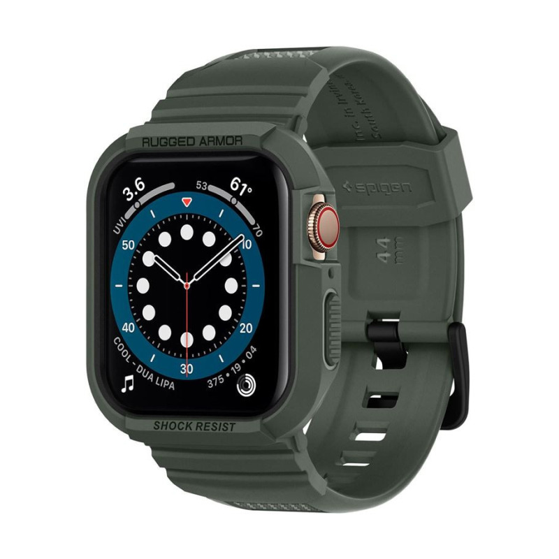 Spigen Rugged Armor Pro, zaštitna maska za Apple pametni sat, zelena - Apple Watch 8/7 (45mm)/SE 2022/6/SE/5/4 (44mm)-1