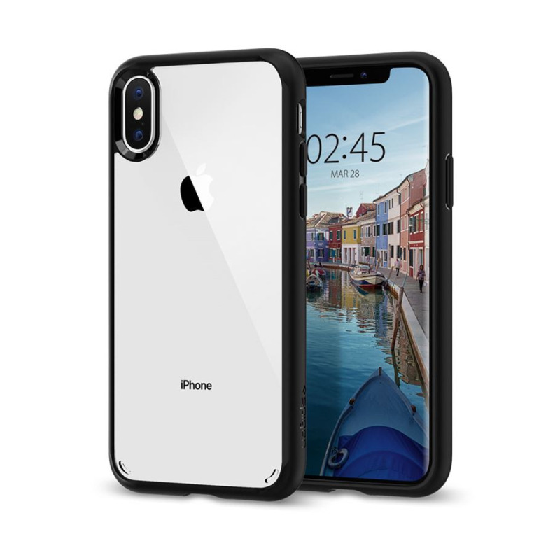 Spigen Ultra Hybrid, zaštitna maska za telefon, mat crna - iPhone XS/X-1