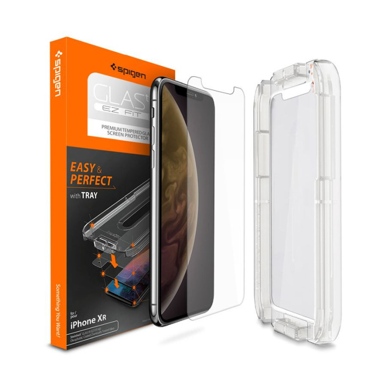 Spigen Glas.tR EZ Fit, zaštitno staklo za telefon - iPhone XR-1
