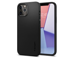 Spigen Thin Fit, zaštitna maska za telefon crna - iPhone 12/Pro