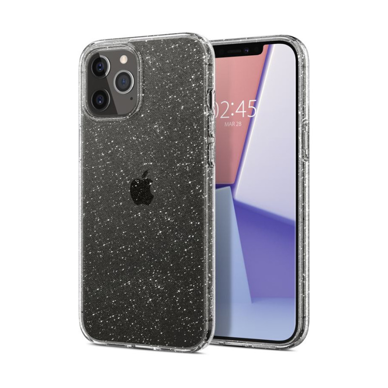 Spigen Liquid Crystal Glitter, zaštitna maska za telefon prozirna clear-iPhone 12/Pro-1