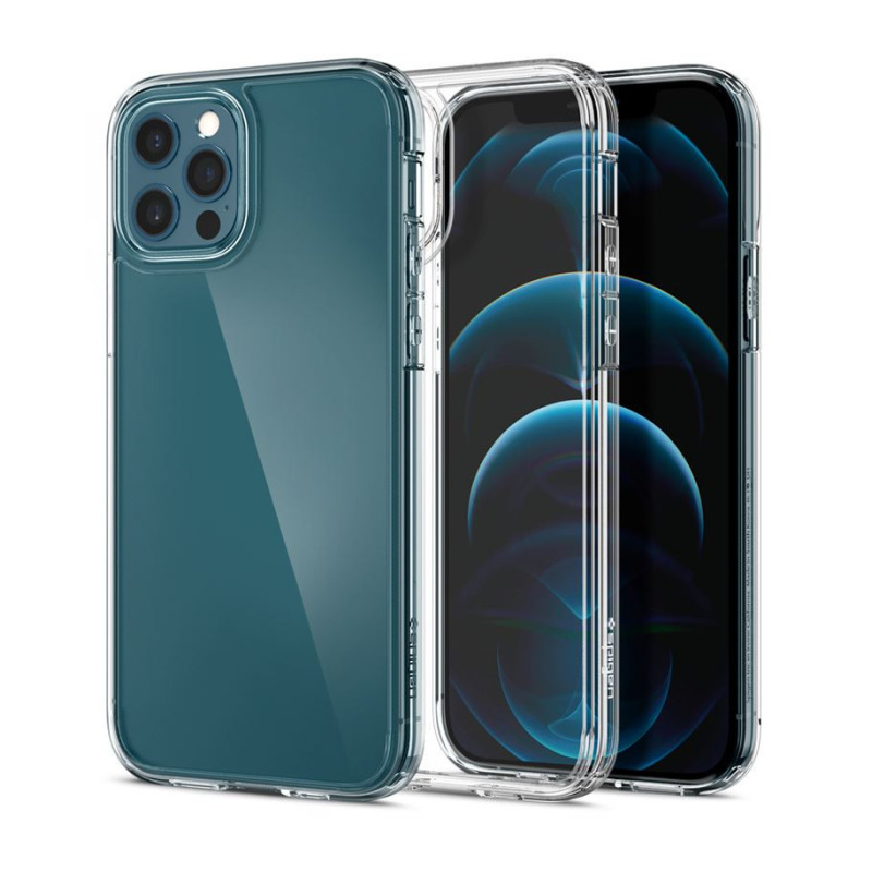 Spigen Ultra Hybrid, zaštitna maska za telefon prozirna - iPhone 12/Pro-0