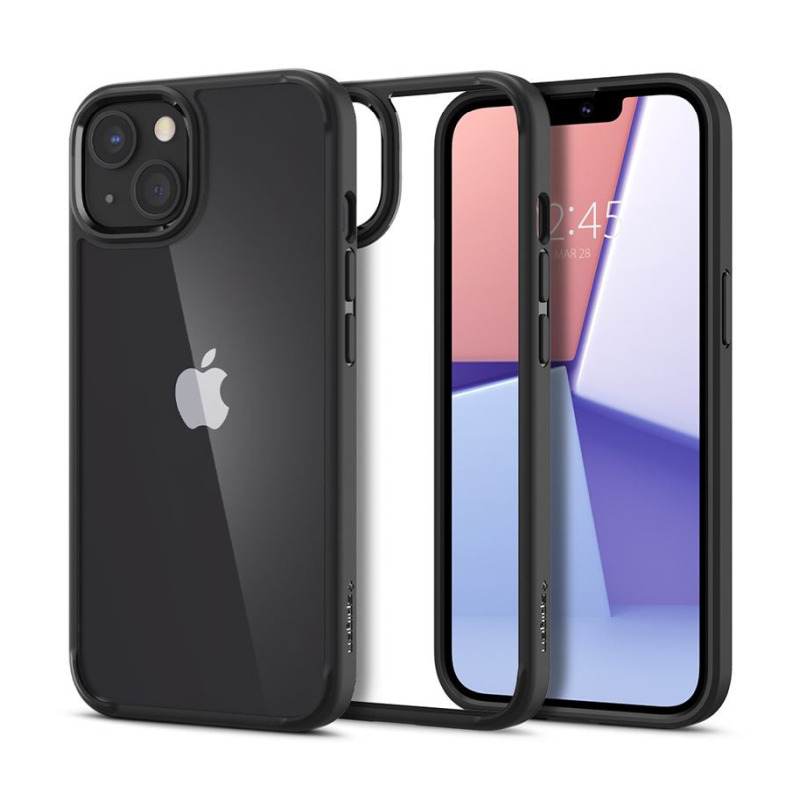 Spigen Ultra Hybrid, zaštitna maska za telefon, mat crna - iPhone 13-1