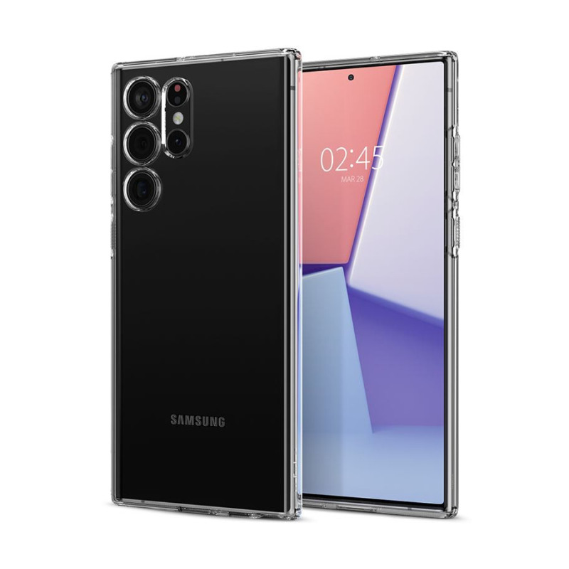 Spigen Liquid Crystal, zaštitna maska za telefon prozirna - Samsung Galaxy S22 Ultra-0