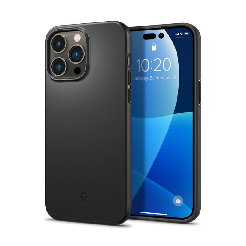 Spigen Thin Fit, zaštitna maska za telefon crna - iPhone 14 Pro-1