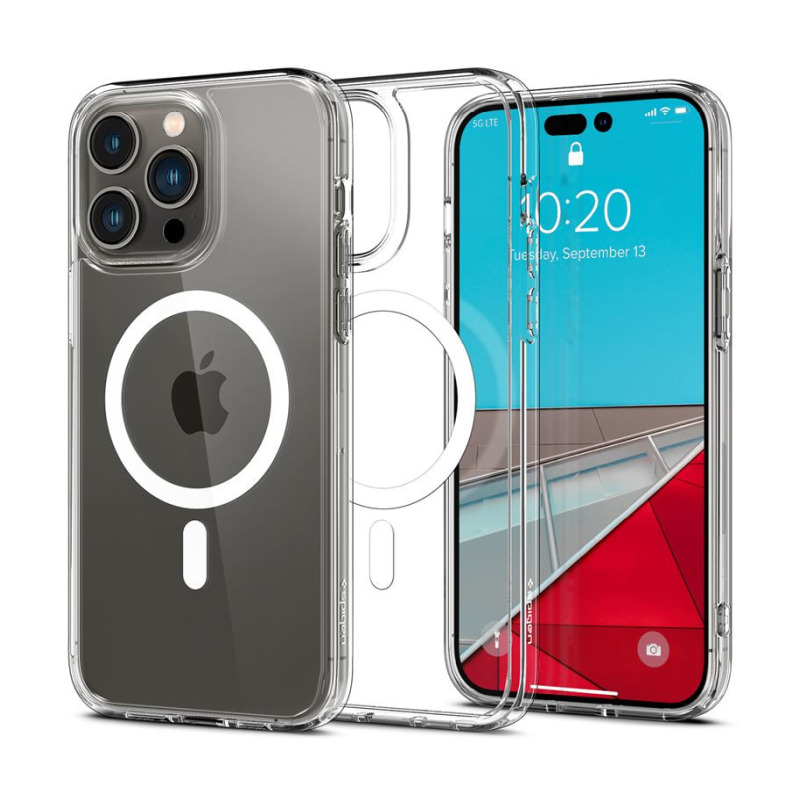 Spigen Ultra Hybrid MagSafe, zaštitna maska za telefon bijela- iPhone 14 Pro Max-0