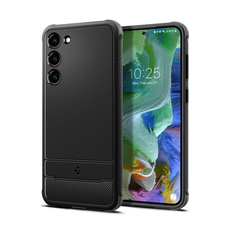Spigen Rugged Armor, zaštitna maska za telefon crna - Samsung Galaxy S23+-1