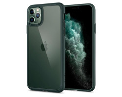 Spigen Ultra Hybrid, zaštitna maska za telefon, midnight green - iPhone 11 Pro (ACS00417)