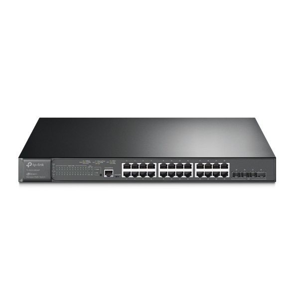 Preklopnik TP-LINK Omada JetStream 28-port Gigabit L2+ Smart PoE+ (24×G-LAN, 4×10G SFP+, 384W)-4