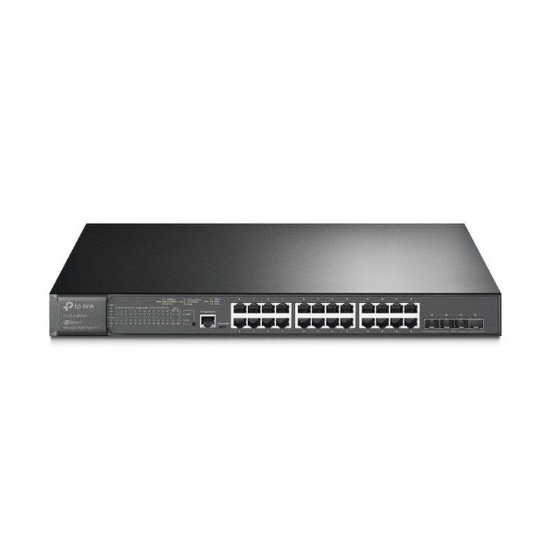 Preklopnik TP-LINK Omada JetStream 28-port Gigabit L2+ Smart PoE+ (24×G-LAN, 4×10G SFP+, 384W)-6