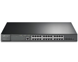 Preklopnik TP-LINK Omada JetStream 28-port Gigabit L2+ Smart PoE+ (24×G-LAN, 4×10G SFP+, 384W)