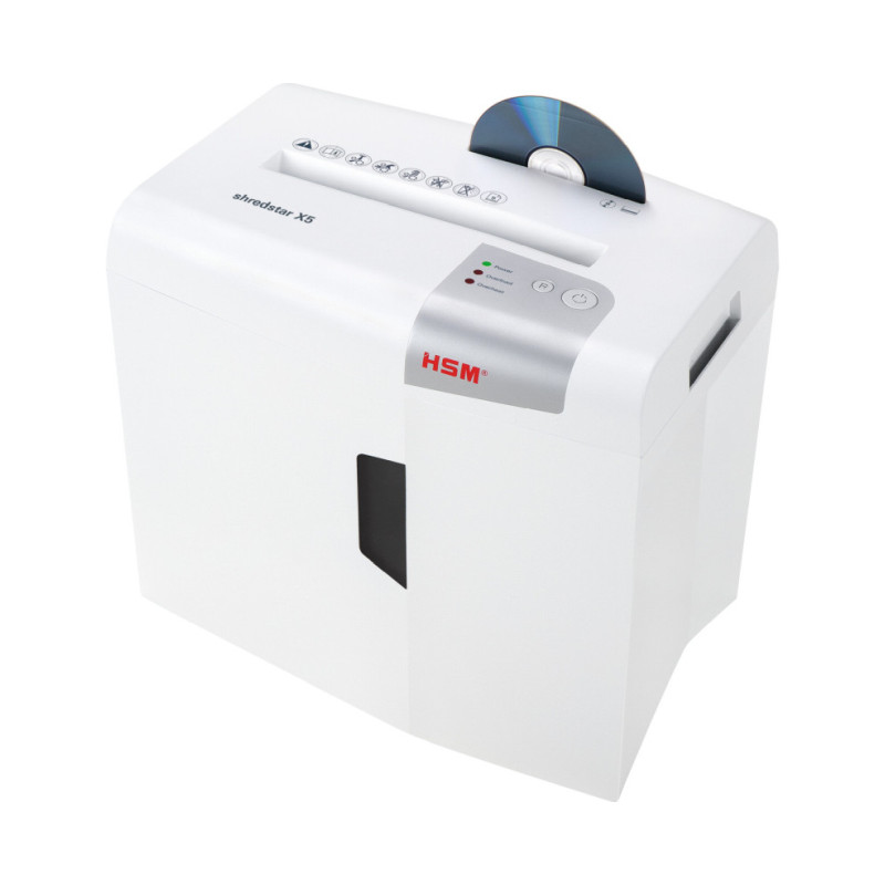 HSM shredstar X5 uništavač dokumenata + CD medija, trakasti i poprečni rez, 4.5×30mm, razina sigurnosti E-2/F-1/O-1/P-4/T-2, kapacitet 18l-1
