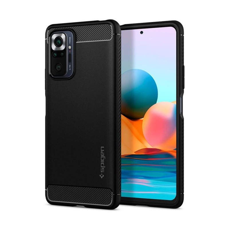 Spigen Rugged Armor, zaštitna maska za telefon crna - Redmi Note 10 Pro/Max-1