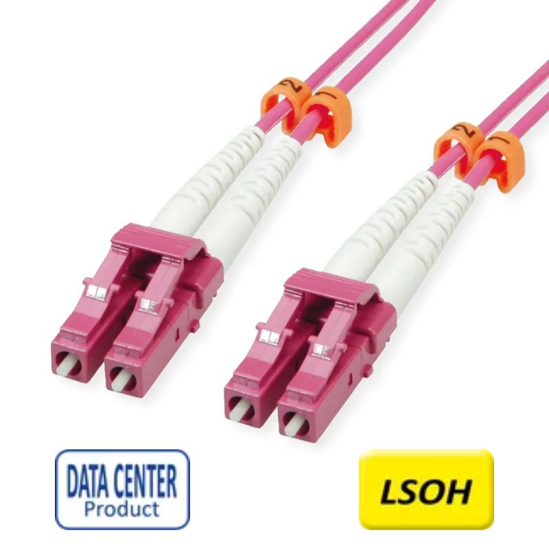 Fibre optic cable VALUE ROLINE VALUE optički mrežni kabel (50/125µm, LC/LC, OM4, 3 m, ljubičasti)-2