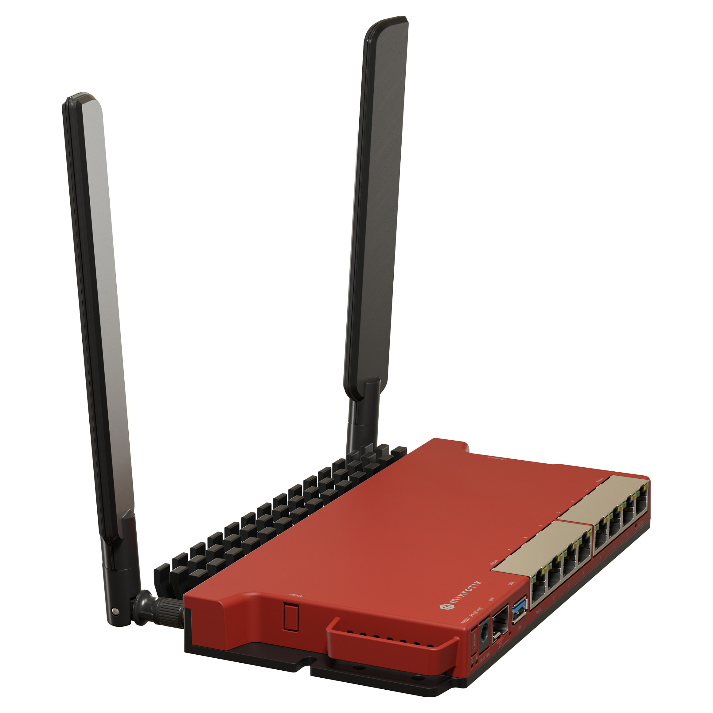 Mikrotik L009UiGS-2HaxD-IN, 800MHz CPU, 512MB RAM, 8×G-LAN, 1×2.5G SFP, 2.4 GHz 802.11b/g/n/ax dual-chain, 4dBi 2.4GHz eksterne antene, USB, desktop kučište, PSU, RouterOS L5-12