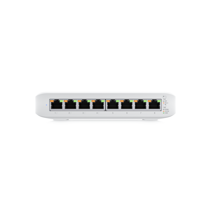 Ubiquiti UniFi Managed 8-port Gigabit Switch (4-port PoE+) 52W (USW-LITE-8-PoE)-17