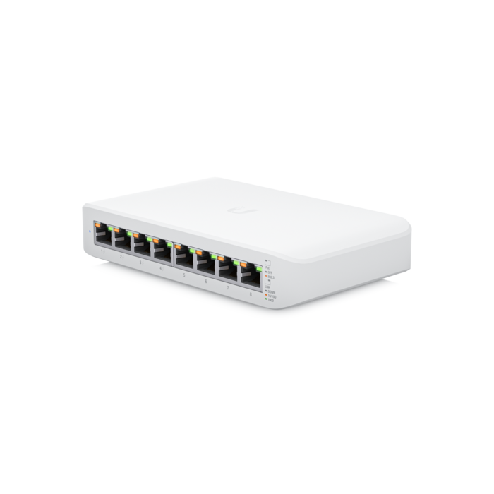 Ubiquiti UniFi Managed 8-port Gigabit Switch (4-port PoE+) 52W (USW-LITE-8-PoE)-19
