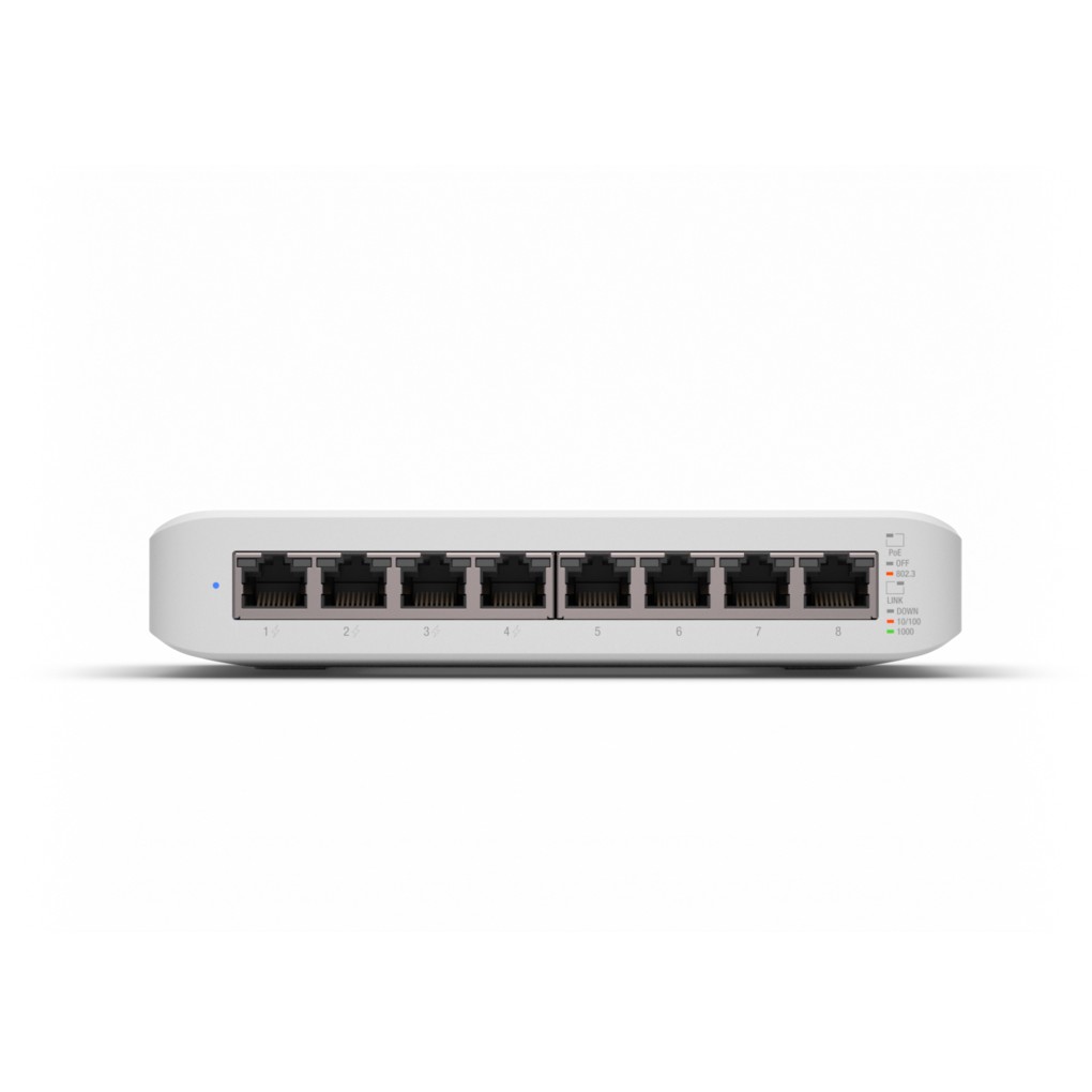 Ubiquiti UniFi Managed 8-port Gigabit Switch (4-port PoE+) 52W (USW-LITE-8-PoE)-9