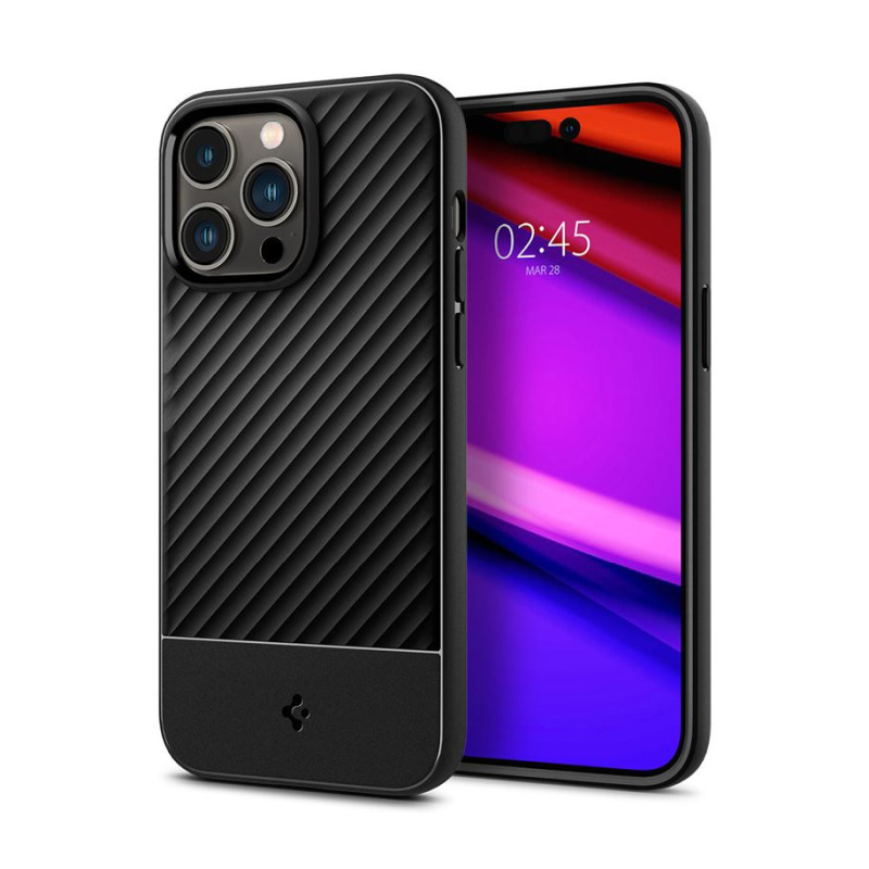 Spigen Core Armor, zaštitna maska za telefon, mat crna - iPhone 14 Pro (ACS04661)-1