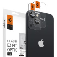 Spigen Glass EZ Fit Optik Pro, zaštitno staklo za kameru telefona, 2 kom crno - iPhone 14/iPhone 14 Plus (AGL05213)-0