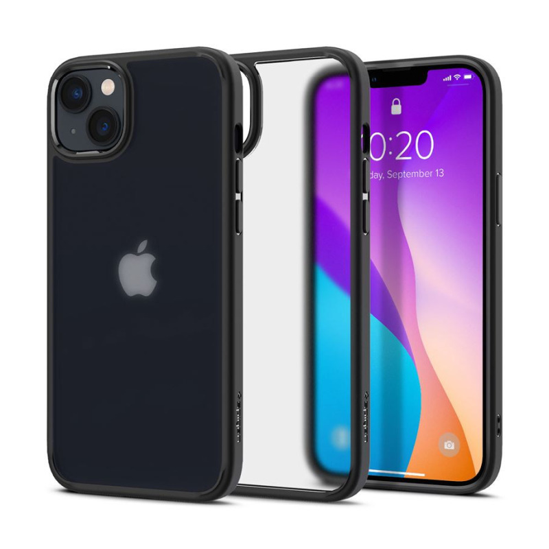 Spigen Ultra Hybrid, zaštitna maska za telefon, frost crna - iPhone 14 Plus (ACS04901)-1