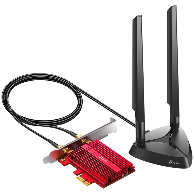 TP-Link AX5400 Archer TXE75E bežični Tri-Band Wi-Fi 6E BT5.3 PCI-E adapter 574Mbps/2402Mbps/2402Mbps (2.4GHz/5GHz/6GHz), 802.11ax/ac/n/a/g/b, 2×antene-4