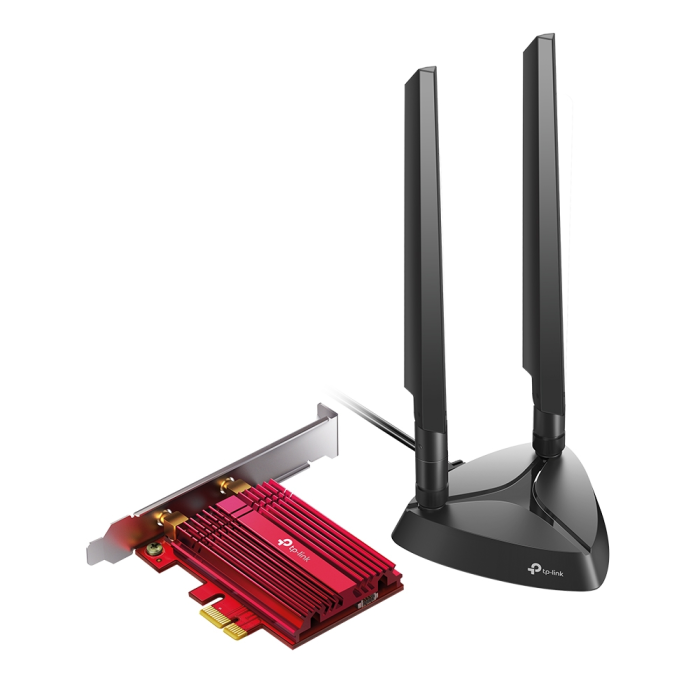 TP-Link AX5400 Archer TXE75E bežični Tri-Band Wi-Fi 6E BT5.3 PCI-E adapter 574Mbps/2402Mbps/2402Mbps (2.4GHz/5GHz/6GHz), 802.11ax/ac/n/a/g/b, 2×antene-3