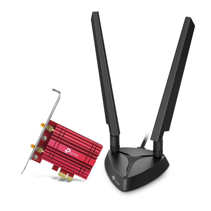 TP-Link AX5400 Archer TXE75E bežični Tri-Band Wi-Fi 6E BT5.3 PCI-E adapter 574Mbps/2402Mbps/2402Mbps (2.4GHz/5GHz/6GHz), 802.11ax/ac/n/a/g/b, 2×antene-5