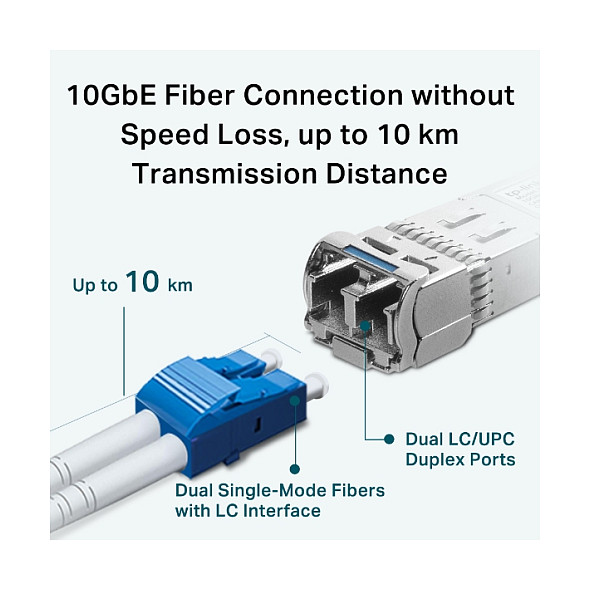 Transceiver TP-LINK TL-SM5110-LR 10G SFP+ LC 1310 nm Single-mode do 10 km-6