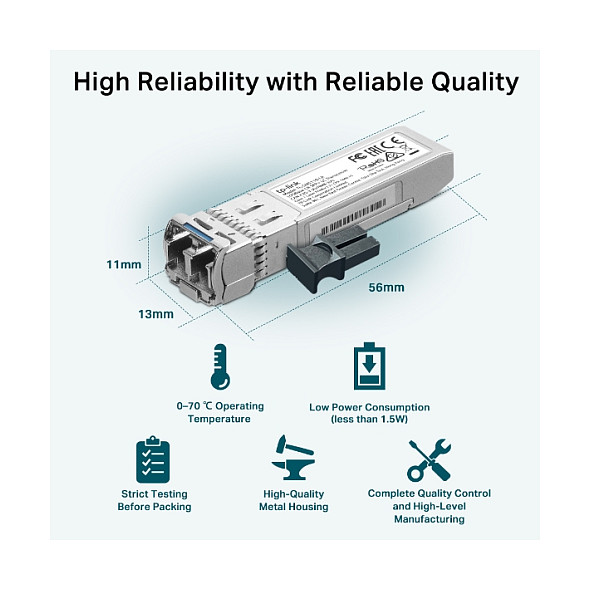 Transceiver TP-LINK TL-SM5110-LR 10G SFP+ LC 1310 nm Single-mode do 10 km-7