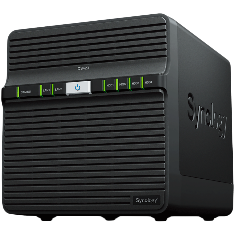 NAS server SYNOLOGY DS423 4-bay (2GB, 2×G-LAN, 2×USB3.2 Gen 1)-1