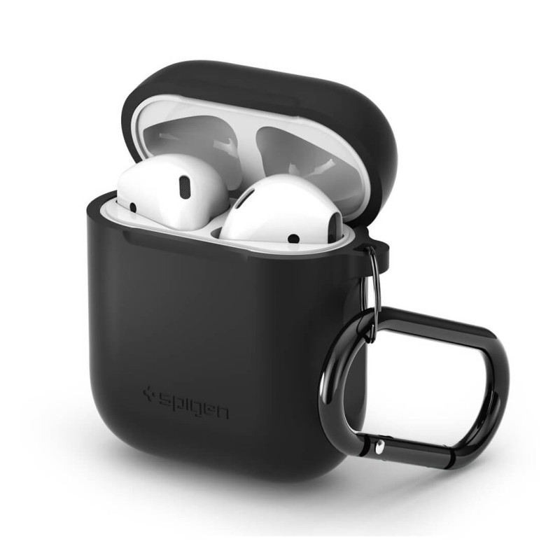 Spigen Silicone case, zaštitna maska za AirPods crna - AirPods 1/2019 (066CS24808)-0