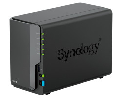 Synology DS224+ DiskStation 2-bay All-in-1 NAS server, 2.5"/3.5" HDD/SSD podrška, Hot Swappable HDD, Wake on LAN/WAN, 2GB, 2×1GbE