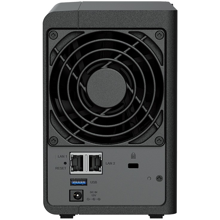 Synology DS224+ DiskStation 2-bay All-in-1 NAS server, 2.5"/3.5" HDD/SSD podrška, Hot Swappable HDD, Wake on LAN/WAN, 2GB, 2×1GbE-4