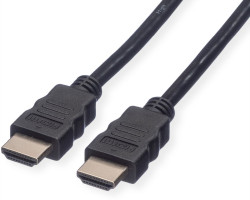 Roline VALUE Ultra HD 8K HDMI kabel sa mrežom, M/M crni, 2.0m-0