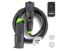 Punjač za električna vozila GREEN CELL Habu EV (11 kW, 7 m Type 2 - CEE 16 A, Bluetooth i GSM 2G/3G, IP55)-0