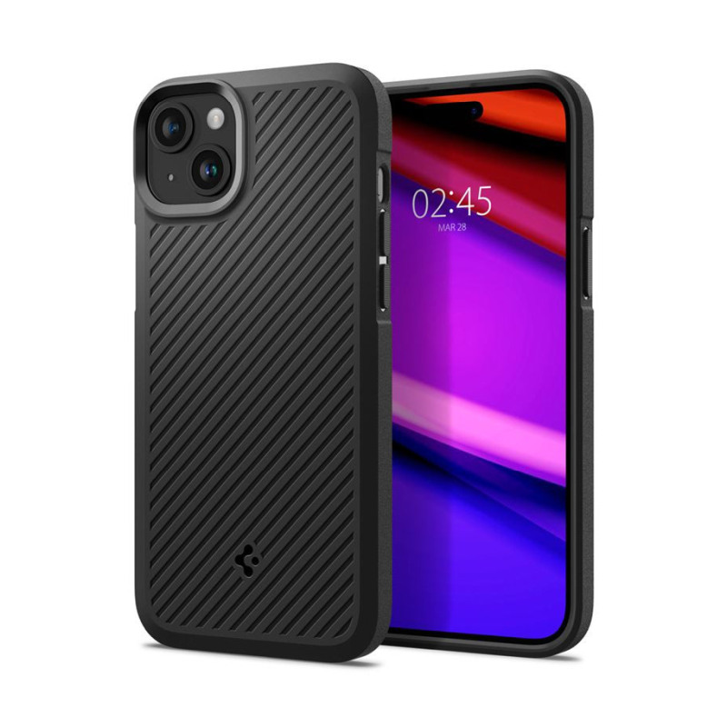 Spigen Core Armor, zaštitna maska za telefon, mat crna - iPhone 15 Plus (ACS06454)-1