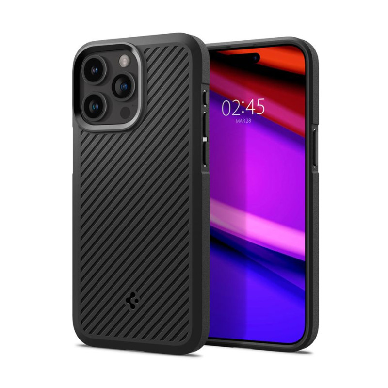 Spigen Core Armor, zaštitna maska za telefon, mat crna - iPhone 15 Pro Max (ACS06441)-1