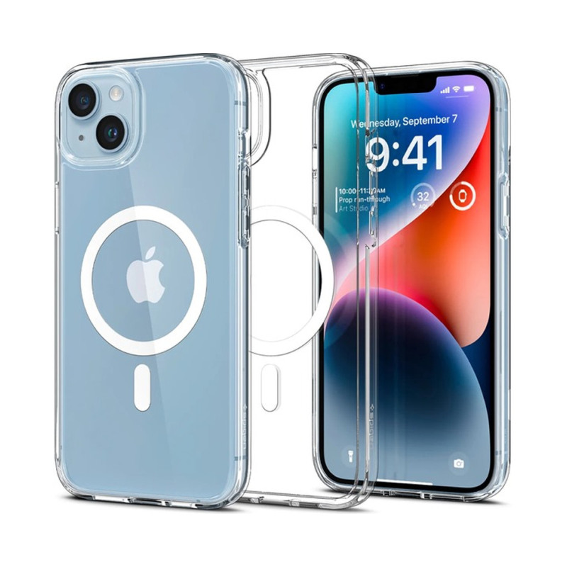 Spigen Ultra Hybrid MagSafe, zaštitna maska za telefon bijela- iPhone 15 Plus (ACS06660)-1