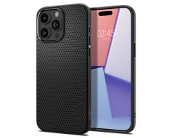 Spigen Liquid Air, zaštitna maska za telefon, mat crna - iPhone 15 Pro Max (ACS06562)