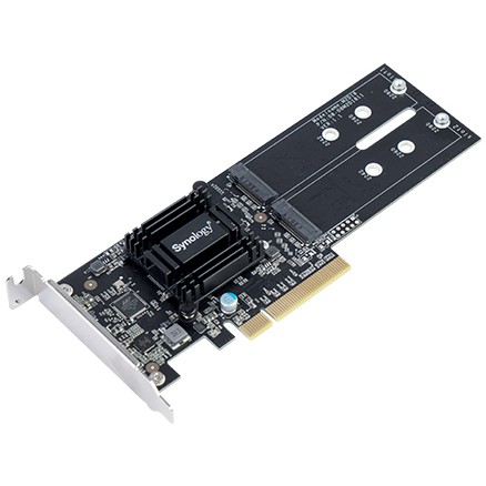 M.2 SSD adapter SYNOLOGY M2D18 (dual M.2, PCIe 2.0 x8, NVMe/SATA)-1