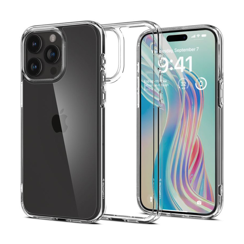 Spigen Crystal Hybrid, zaštitna maska za telefon prozirna - iPhone 15 Pro Max (ACS06446)-1