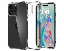 Spigen Crystal Hybrid, zaštitna maska za telefon prozirna - iPhone 15 Pro Max (ACS06446)