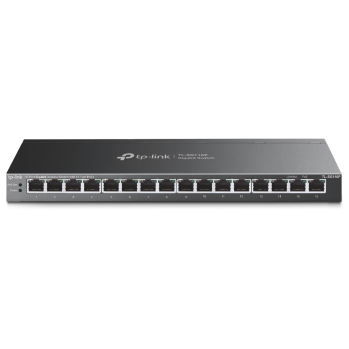TP-Link 16-port Gigabit PoE+ preklopnik (Switch), 16×G-LAN PoE+, 802.3af/at (120W)-4