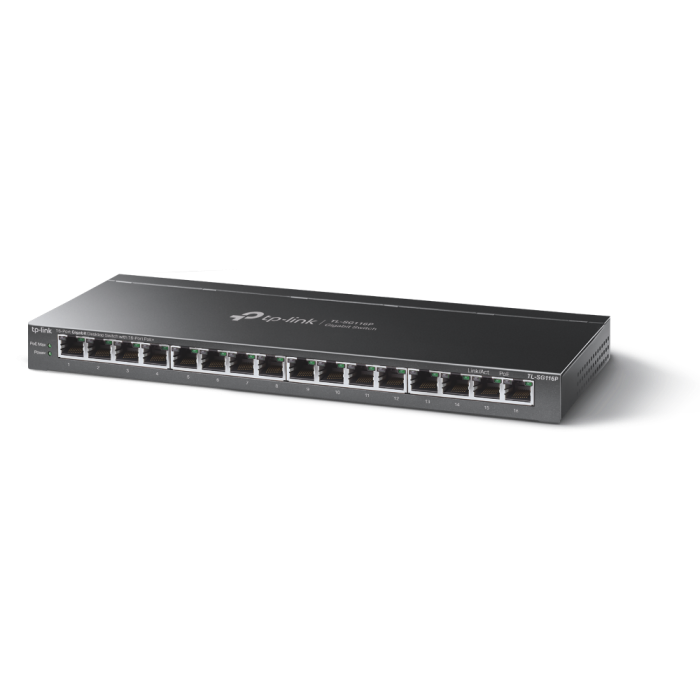 TP-Link 16-port Gigabit PoE+ preklopnik (Switch), 16×G-LAN PoE+, 802.3af/at (120W)-5