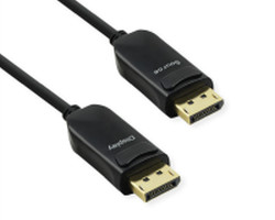 Roline VALUE DisplayPort kabel v1.4 (AOC), M/M,20m crni