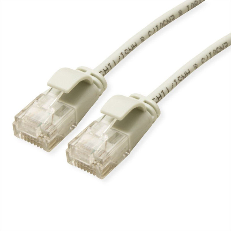 Roline UTP Data Center Patch kabel, Cat.6A (Class EA), LSOH, Slim, 5m sivi-0